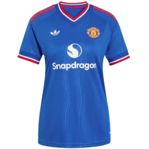 Manchester United Mujer Camiseta 2026 2027 Segunda Azul - Camiseta Manchester United Mujer | 7camisetas