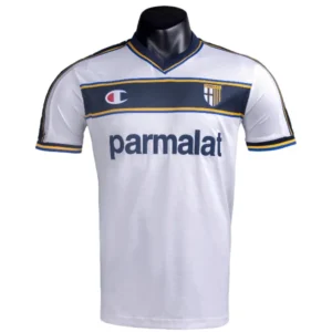 Parma Camiseta 2002 2003 Segunda Blanca - Camiseta Real Madrid Parmalat | 7camisetas