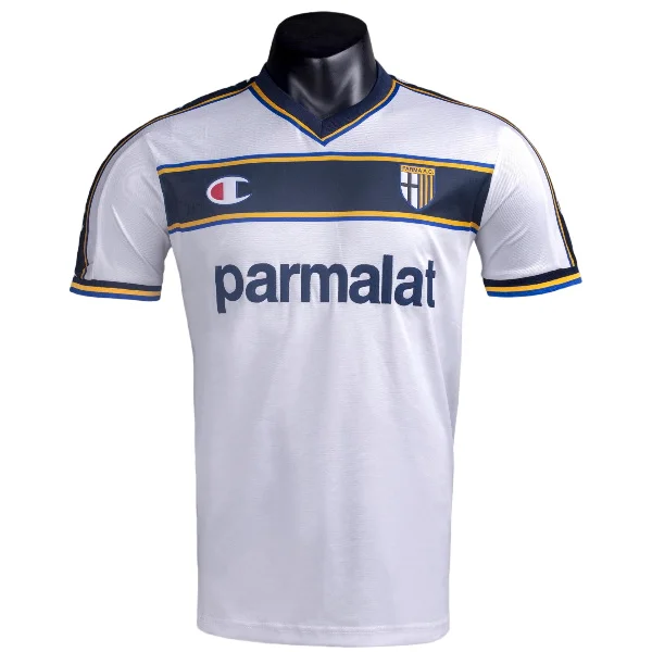 Segunda Camiseta Parma Retro 2002 2003 Blanco Parma Camiseta 2002 2003 Segunda Blanca - Camiseta Real Madrid Parmalat | 7camisetas