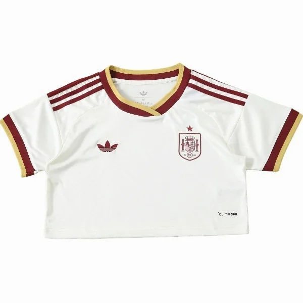 Segunda Camiseta Sin Mangas Mujer España 2026 Blanco España Mujer Camiseta 2026 Segunda Blanca - Camiseta España Mujer Blanca | 7camisetas