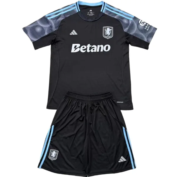 Aston Villa Conjunto 2025 2026 Segunda Negro - Aston Villa Barata | 7camisetas