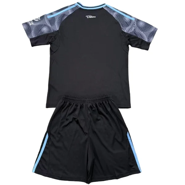 Aston Villa Conjunto 2025 2026 Segunda Negro - Aston Villa Barata | 7camisetas