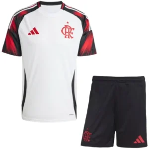 Flamengo Conjunto 2025 2026 Segunda Blanco - Flamengo Barata | 7camisetas