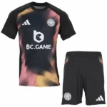 Leicester City Conjunto 2024 2025 Segunda Negro - Leicester City Barata | 7camisetas