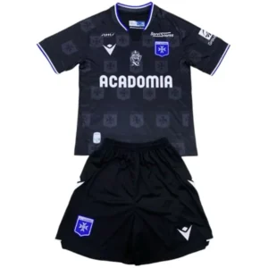 AJ Auxerre Niños Conjunto 2024 2025 Segunda Negro - AJ Auxerre Niños Barata | 7camisetas