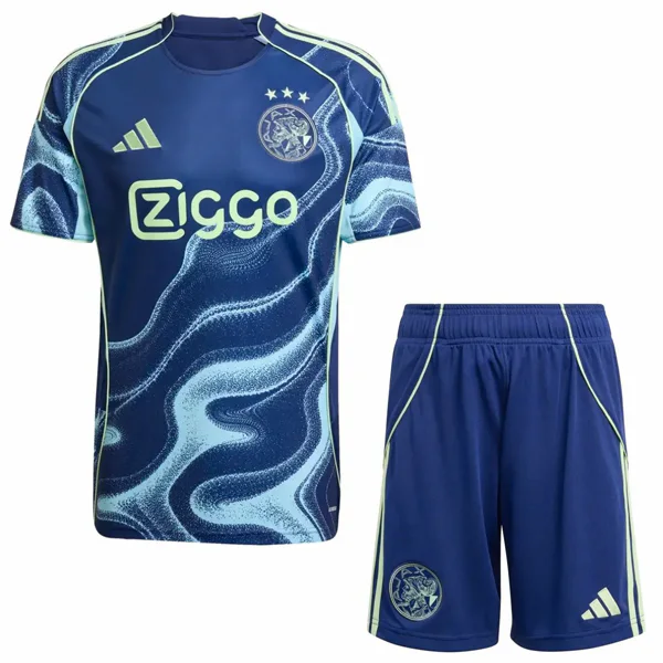 Segunda Conjunto De Niños Ajax 2025 2026 Azul Ajax Niños Conjunto 2025 2026 Segunda Azul - Ajax Niños Barata | 7camisetas