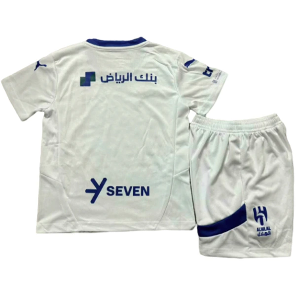 Al Hilal Saudi Niños Conjunto 2024 2025 Segunda Blanco - Al Hilal Saudi Niños Barata | 7camisetas