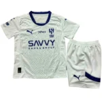 Al Hilal Saudi Niños Conjunto 2024 2025 Segunda Blanco - Al Hilal Saudi Niños Barata | 7camisetas