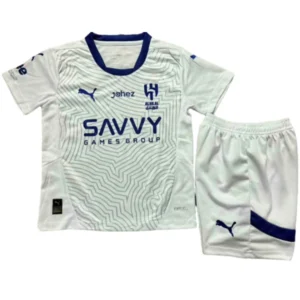 Al Hilal Saudi Niños Conjunto 2024 2025 Segunda Blanco - Al Hilal Saudi Niños Barata | 7camisetas