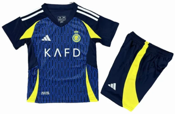 Al-Nassr FC Niños Conjunto 2024 2025 Segunda Azul - Al-Nassr FC Niños Barata | 7camisetas