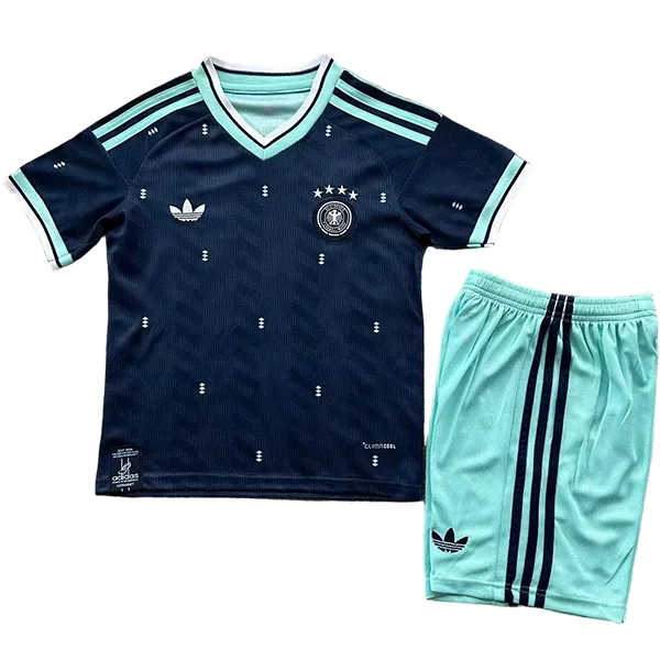 Segunda Conjunto De Niños Alemania 2026 Azul Verde Alemania Niños Conjunto 2026 Segunda Azul - Equipacion Alemania Niños | 7camisetas