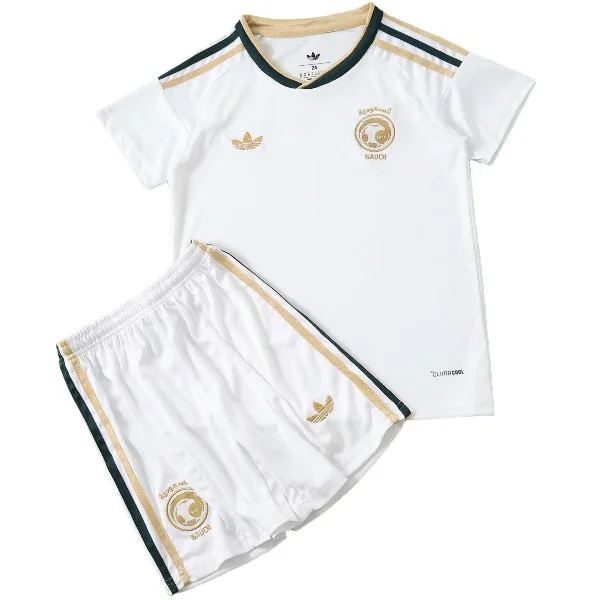 Arabia Saudita Niños Conjunto 2026 Segunda Blanco - Arabia Saudita Niños Barata | 7camisetas