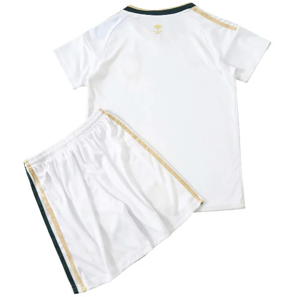 Arabia Saudita Niños Conjunto 2026 Segunda Blanco - Arabia Saudita Niños Barata | 7camisetas