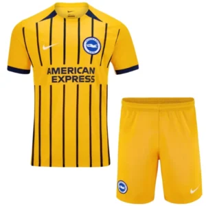 Brighton & Hove Albion Niños Conjunto 2024 2025 Segunda Amarillo - Brighton & Hove Albion Niños Barata | 7camisetas