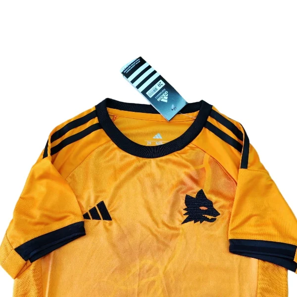 AS Roma Niños Conjunto 2025 2026 Segunda Naranja - AS Roma Niños Barata | 7camisetas