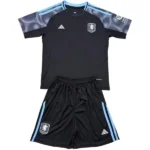 Aston Villa Niños Conjunto 2025 2026 Segunda Negro - Aston Villa Niños Barata | 7camisetas