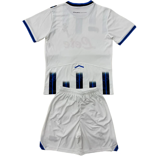 Atalanta BC Niños Conjunto 2025 2026 Segunda Blanco - Atalanta BC Niños Barata | 7camisetas