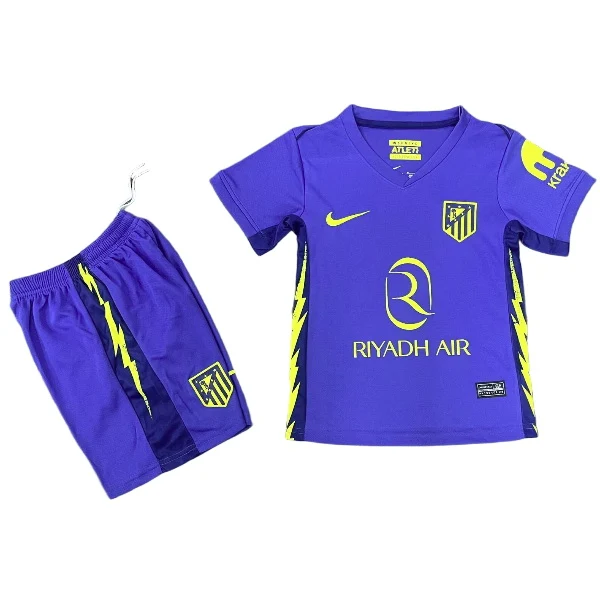 Atlético Madrid Niños Conjunto 2025 2026 Segunda Púrpura - Equipacion Atletico Madrid Niños | 7camisetas