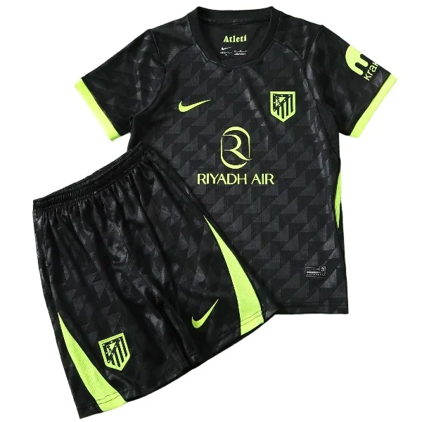 Atlético Madrid Niños Conjunto 2026 2027 Segunda Negro - Equipacion Atletico Madrid Niños | 7camisetas