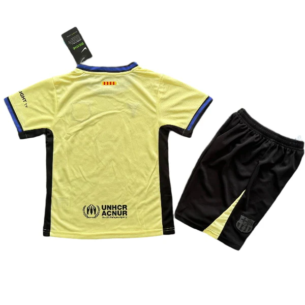 FC Barcelona Niños Conjunto 2025 2026 Segunda Amarillo - Equipacion Fc Barcelona Niños | 7camisetas