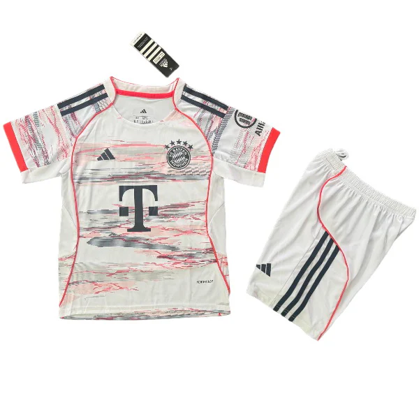 Bayern Múnich Niños Conjunto 2025 2026 Segunda Blanco - Bayern Múnich Niños Barata | 7camisetas