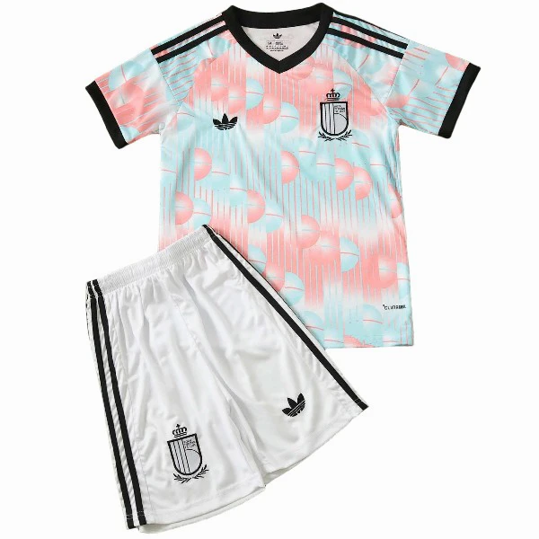 Bélgica Niños Conjunto 2026 Segunda Rosa - Bélgica Niños Barata | 7camisetas