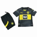 Borussia Dortmund Niños Conjunto 2024 2025 Segunda Negro - Borussia Dortmund Niños Barata | 7camisetas