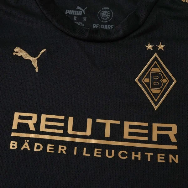 Borussia Mönchengladbach Niños Conjunto 2026 2027 Segunda Negro - Borussia Mönchengladbach Niños Barata | 7camisetas