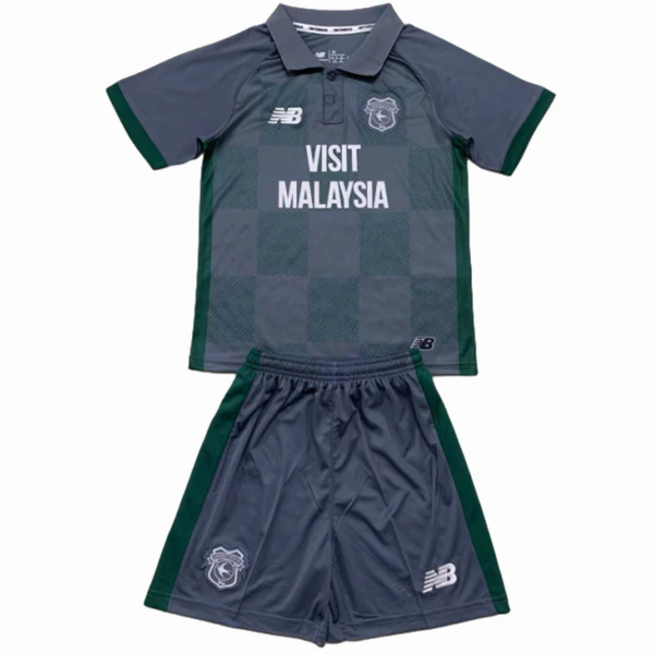 Cardiff City Niños Conjunto 2024 2025 Segunda Gris - Cardiff City Niños Barata | 7camisetas