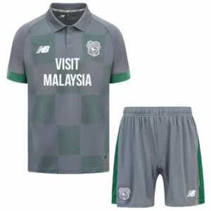 Cardiff City Niños Conjunto 2024 2025 Segunda Gris - Cardiff City Niños Barata | 7camisetas