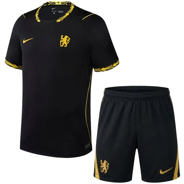 Segunda Conjunto De Niños Chelsea 2026 2027 Negro Chelsea Niños Conjunto 2026 2027 Segunda Negro - Equipacion Chelsea Niños | 7camisetas