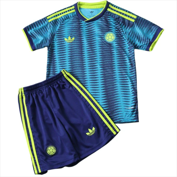 Colombia Niños Conjunto 2026 Segunda Azul - Colombia Niños Barata | 7camisetas
