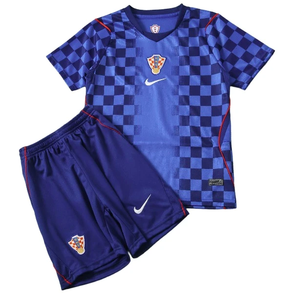Croacia Niños Conjunto 2026 Segunda Azul - Croacia Niños Barata | 7camisetas