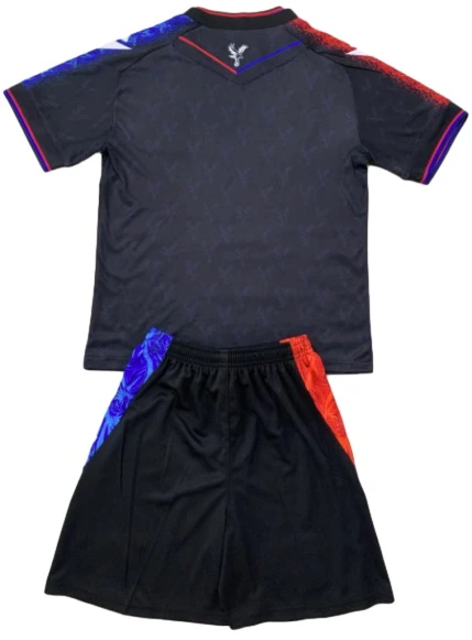 Crystal Palace Niños Conjunto 2024 2025 Segunda Negro - Crystal Palace Niños Barata | 7camisetas