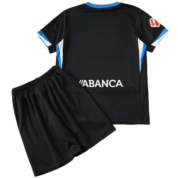 Deportivo de La Coruña Niños Conjunto 2026 2027 Segunda Negro - Equipacion Deportivo De La Coruña Niños | 7camisetas
