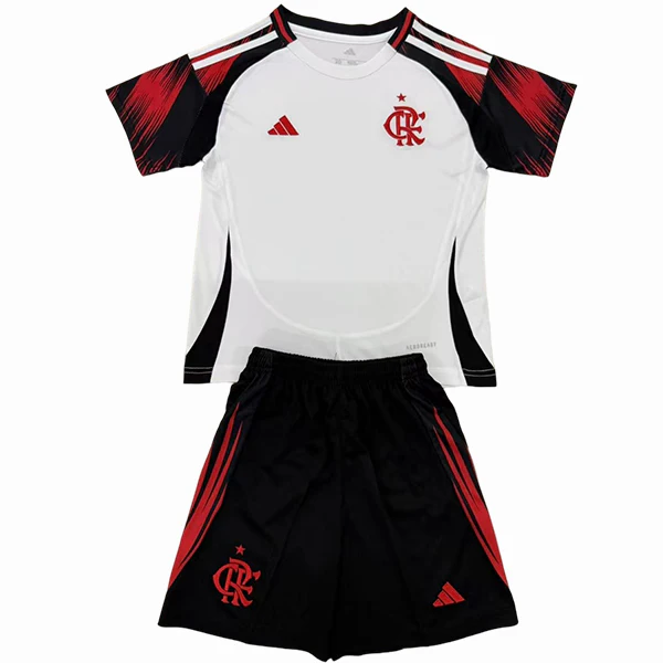 Flamengo Niños Conjunto 2025 2026 Segunda Blanco - Flamengo Niños Barata | 7camisetas