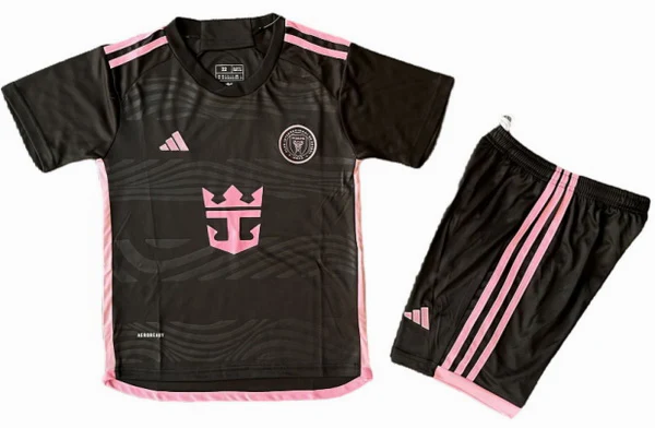 Inter Miami Niños Conjunto 2024 2025 Segunda Negro - Equipacion Inter Miami Niños | 7camisetas