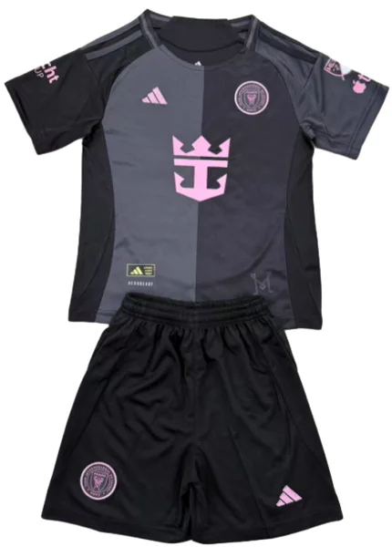 Inter Miami Niños Conjunto 2025 2026 Segunda Negro - Equipacion Inter Miami Niños | 7camisetas