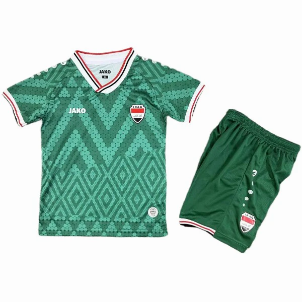 Segunda Conjunto De Niños Irak 2026 Verde Irak Niños Conjunto 2026 Segunda Verde - Irak Niños Barata | 7camisetas