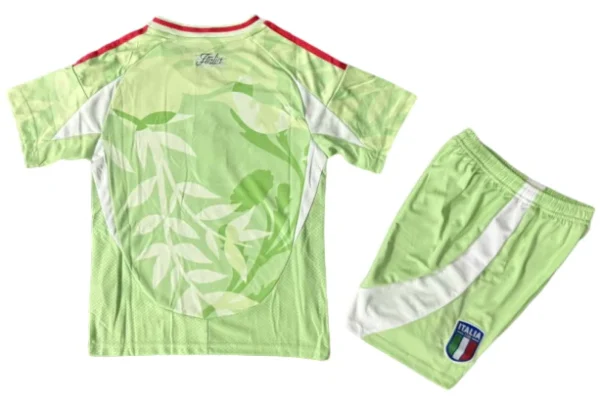 Italia Niños Conjunto 2025 Segunda Verde - Equipación Italia Niños | 7camisetas