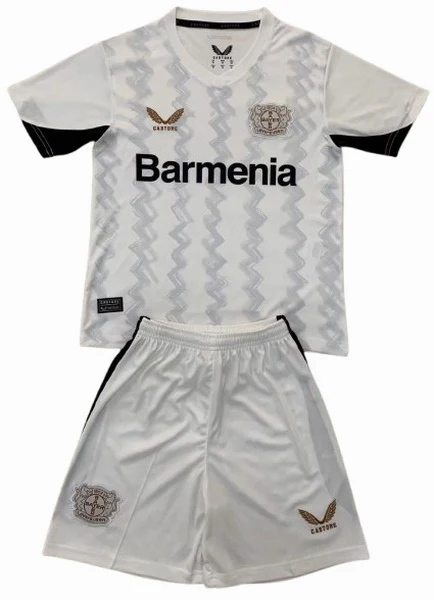 Bayer 04 Leverkusen Niños Conjunto 2024 2025 Segunda Blanco - Bayer 04 Leverkusen Niños Barata | 7camisetas
