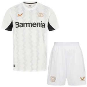 Bayer 04 Leverkusen Niños Conjunto 2024 2025 Segunda Blanco - Bayer 04 Leverkusen Niños Barata | 7camisetas