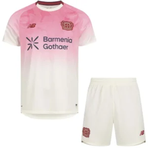 Bayer 04 Leverkusen Niños Conjunto 2025 2026 Segunda Blanco - Bayer 04 Leverkusen Niños Barata | 7camisetas