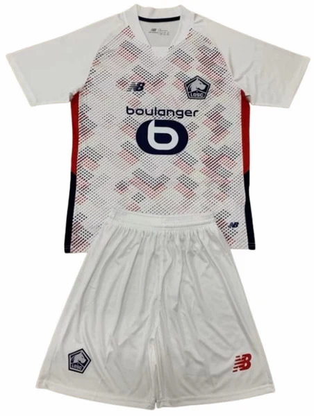 Lille OSC Niños Conjunto 2024 2025 Segunda Blanco - Lille OSC Niños Barata | 7camisetas