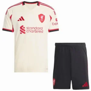 Liverpool Niños Conjunto 2025 2026 Segunda Amarillo - Equipacion Liverpool Niños | 7camisetas