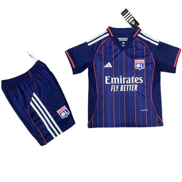 Lyon Niños Conjunto 2025 2026 Segunda Azul - Lyon Niños Barata | 7camisetas