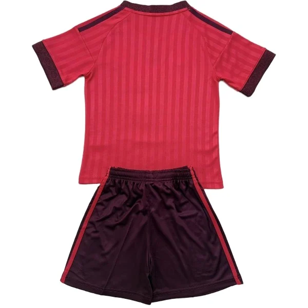 Lyon Niños Conjunto 2026 2027 Segunda Rojo - Lyon Niños Barata | 7camisetas