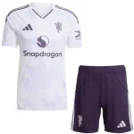 Manchester United Niños Conjunto 2025 2026 Segunda Blanco - Manchester United Niños Barata | 7camisetas
