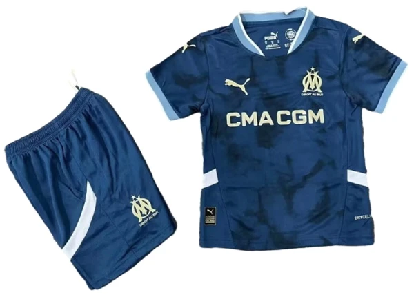 Marsella Niños Conjunto 2024 2025 Segunda Azul - Marsella Niños Barata | 7camisetas