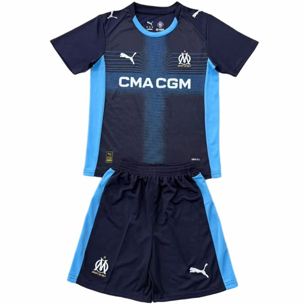 Marsella Niños Conjunto 2025 2026 Segunda Azul - Marsella Niños Barata | 7camisetas